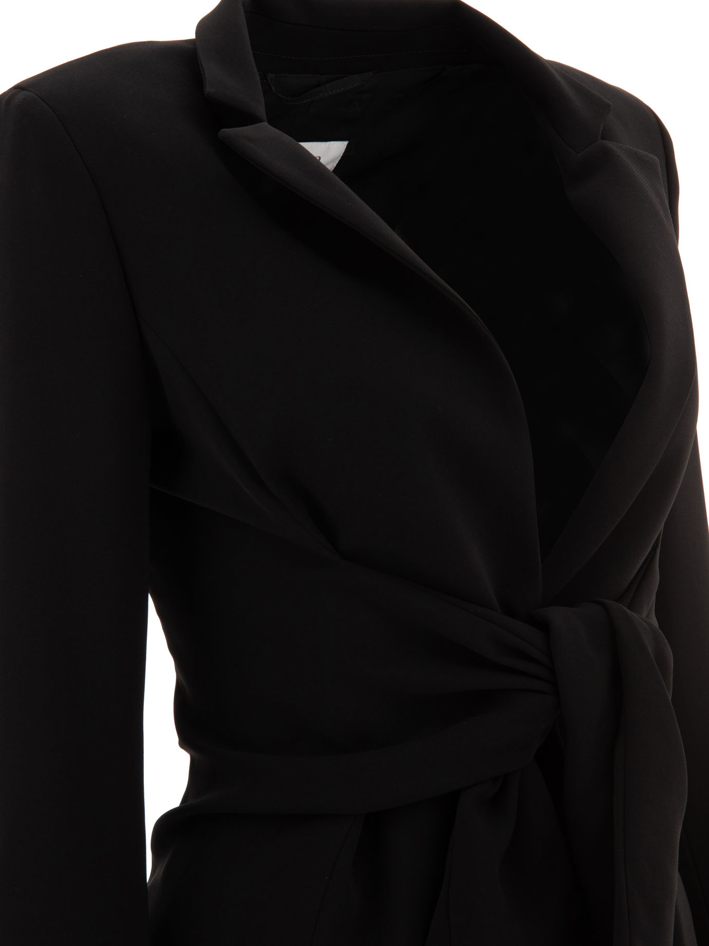 MAX MARA Black   Cady jacket with sash